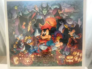도쿄디즈니씨 할로윈 2015 우표 포함 아트 포스터