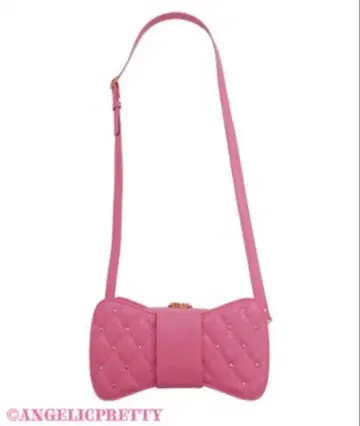 Angelic Pretty 퀼팅 보석 리본 미니백