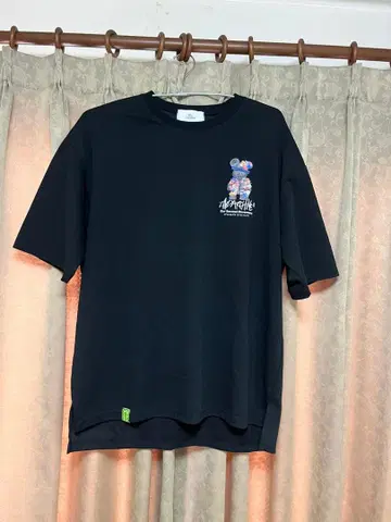 2ND archive 그래피티 플라워 모티브 테디베어T셔츠