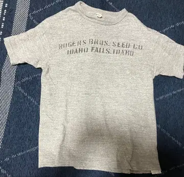 웨어하우스 WAREHOUSE 멜란지 그레이 T셔츠 M 사이즈 워싱 프린트