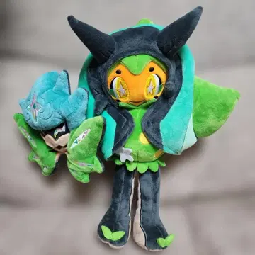 포켓몬 센터 오리지널 봉제 인형 오가폰(초록 가면)