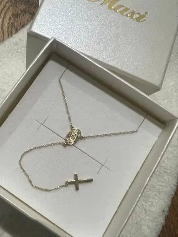 maix 숏 로자리오풍 목걸이 10K 골드