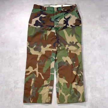 엘엘빈 W36 워크 팬츠 구제 의류 90s USA제 카모 우드랜드