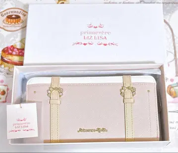 LIZ LISA 베이지 장지갑 스트랩 디자인 (미사용)