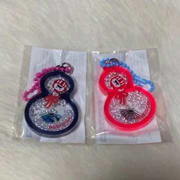 비와코 키링 무뵤탄 키링 달마 부채 코이치로