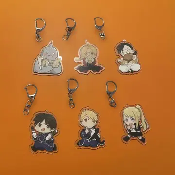 강철의 연금술사 아크릴 키링 6개 세트