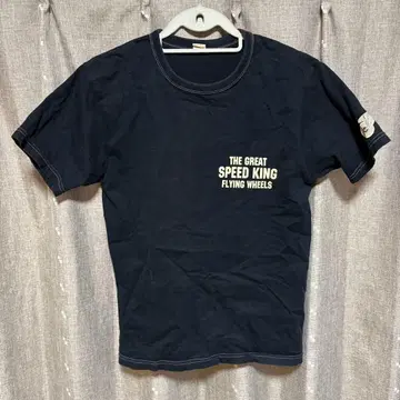 y030806 더 플랫 헤드 T셔츠 38 블랙 백프린트