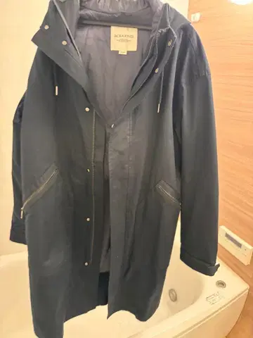 JACK & JONES 네이비 스텐카라 코트 M