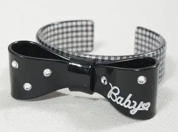 하드 리본 팔찌 블랙 BABY, THE STARS