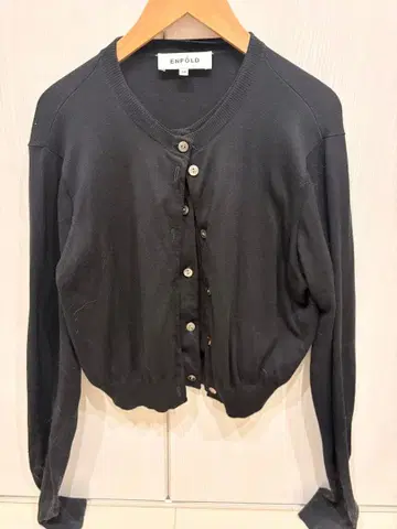 엔폴드 레이어드 가디건 실크 혼방 38