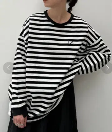 최종 una 볼륨 보더 롱T 우나바라 야스요 토모코 야스토모