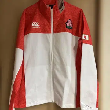 럭비 일본 대표 후드 부착 자켓 빨간색/화이트