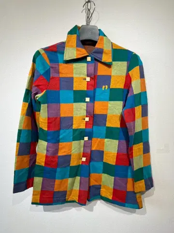 한텐 70s HANG TEN 서프 체크 긴팔 셔츠 미국제