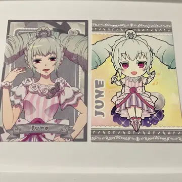 프리티 리듬 레인보우 라이브 아마네 쥬네 엽서 굿즈 세트