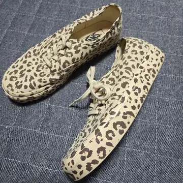 레어 VANS 반스 오센틱 레오파드 무늬 스니커즈