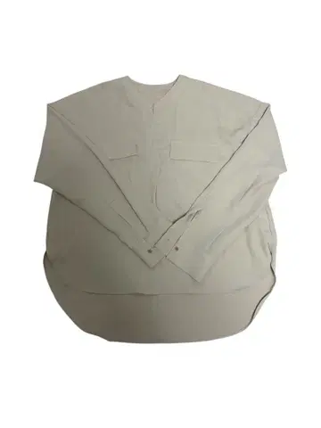 워크 디테일 드레이프 셔츠