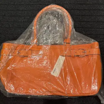 가격 인하 가능 택 포함 미사용 새상품 사자비 SAZABY 오렌지 토트백