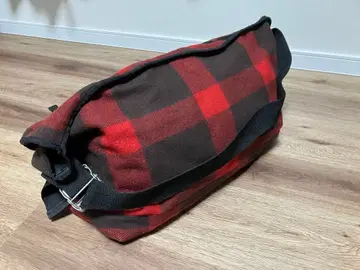 South2 West8 버팔로 체크 패턴 메신저 백