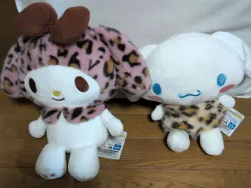 산리오 캐릭터즈 레오파드 무늬 인형 BIG 타입 1&2 마이멜로디