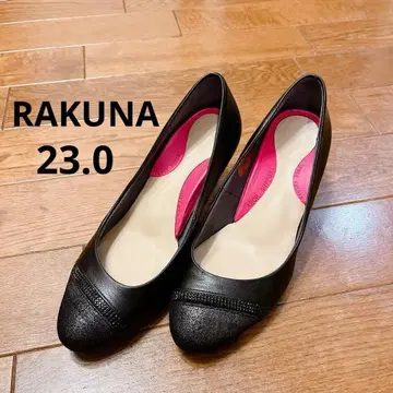 새상품급 라쿠나 컨셔스 워크 족골 교정 펌프스 블랙 23.0