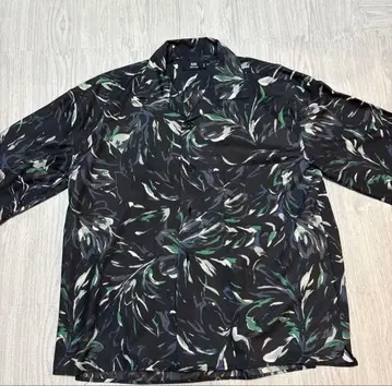HARE 하와이안 셔츠 잎 패턴