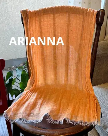 ARIANNA 아리아나 린넨 스톨 린넨 100% 오렌지 이탈리아제