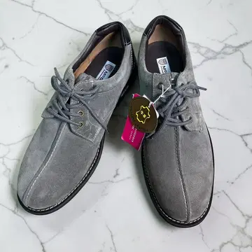 McGregor 그레이 스웨이드 레이스업 슈즈 가죽제품 24.5