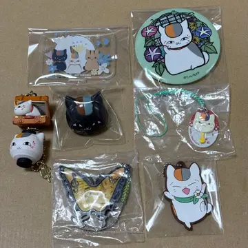 나츠메 우인장 냥코센세 스트랩 클립 아크릴 스탠드 캔뱃지 8세트