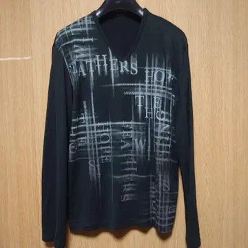 COMME CA MEN V넥 긴팔 티셔츠 롱티