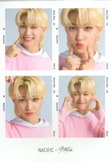 StrayKids FELIX NACIFIC 콜라보 4CUT 프레임