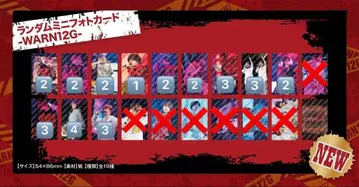 우라시마사카타센 WARN12G 랜덤 미니 포토 카드