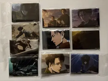 진격의 거인 리바이 200경 스퀘어 캔뱃지 종합 세트 3