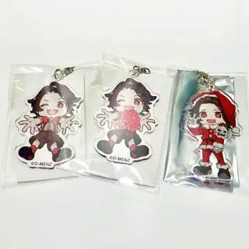 O-MENZ 아가타 아크릴 키링 3개 세트