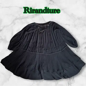 Rirandture 티어드 개더 튜닉 원피스