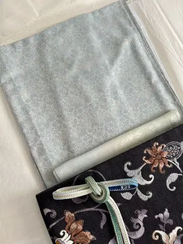 니시진 비단 오메시 단의 이시키아테 부착 미사용 새상품 끝 천 부속물