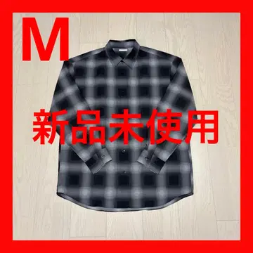 GU 지유 이지케어 시어 오버 사이즈 체크 셔츠