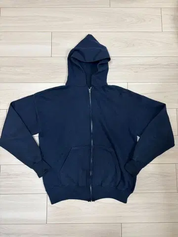네이비 풀 집업 후드티 빈티지