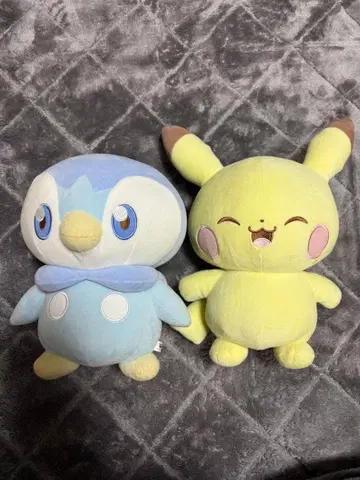 포켓피스 팽도리와 피카츄 봉제 인형 세트