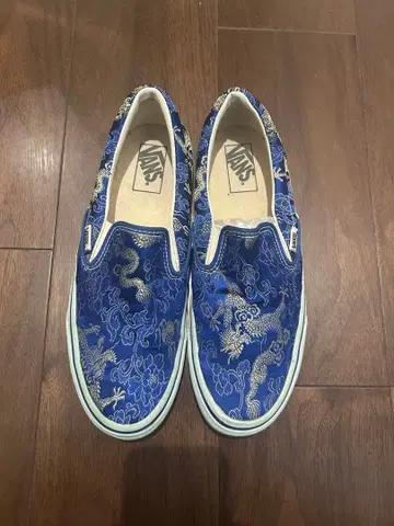 VANS 드래곤 자수 슬립온 파랑