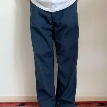 USA 기획 Dickies 874 워크 팬츠 네이비 센터 프레스 34