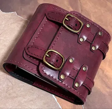 천연 가죽 3공 바인더 미니 시스템 수첩 앤티크풍