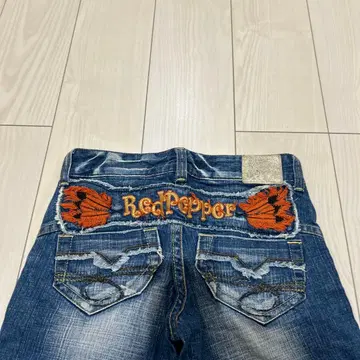 Red Pepper 부츠컷 데님 숏팬츠