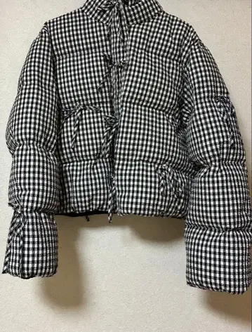 리본 패디드 자켓 / 리본 패딩 자켓