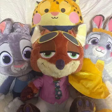 주토피아 봉제 인형 4개 세트