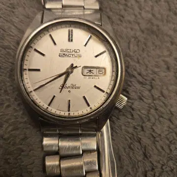 세이코 5 액터스 실버 웨이브 손목시계 정크제품