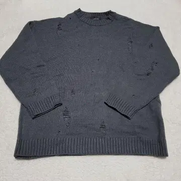 CASPER JOHN 데미지 가공 니트 미사용 새상품