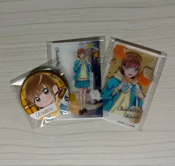 푸른상자 카노 치나츠 캔뱃지 클리어 카드 나루토 타이야키혼포