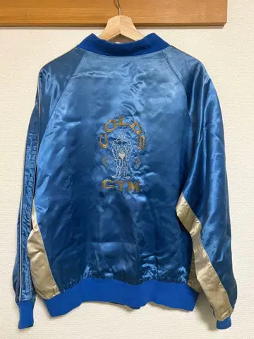 [ 초레어 ] GOLD'S GYM 새틴 스카잔 파랑/실버