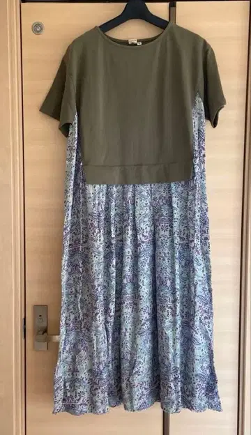 티티카카 Rico 에코 프렌들리 다이 블록 프린트 페이즐리 원피스