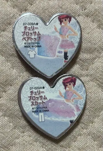 프리즘스톤 체리 블라썸 베어탑&스커트 캐릭터 스톤